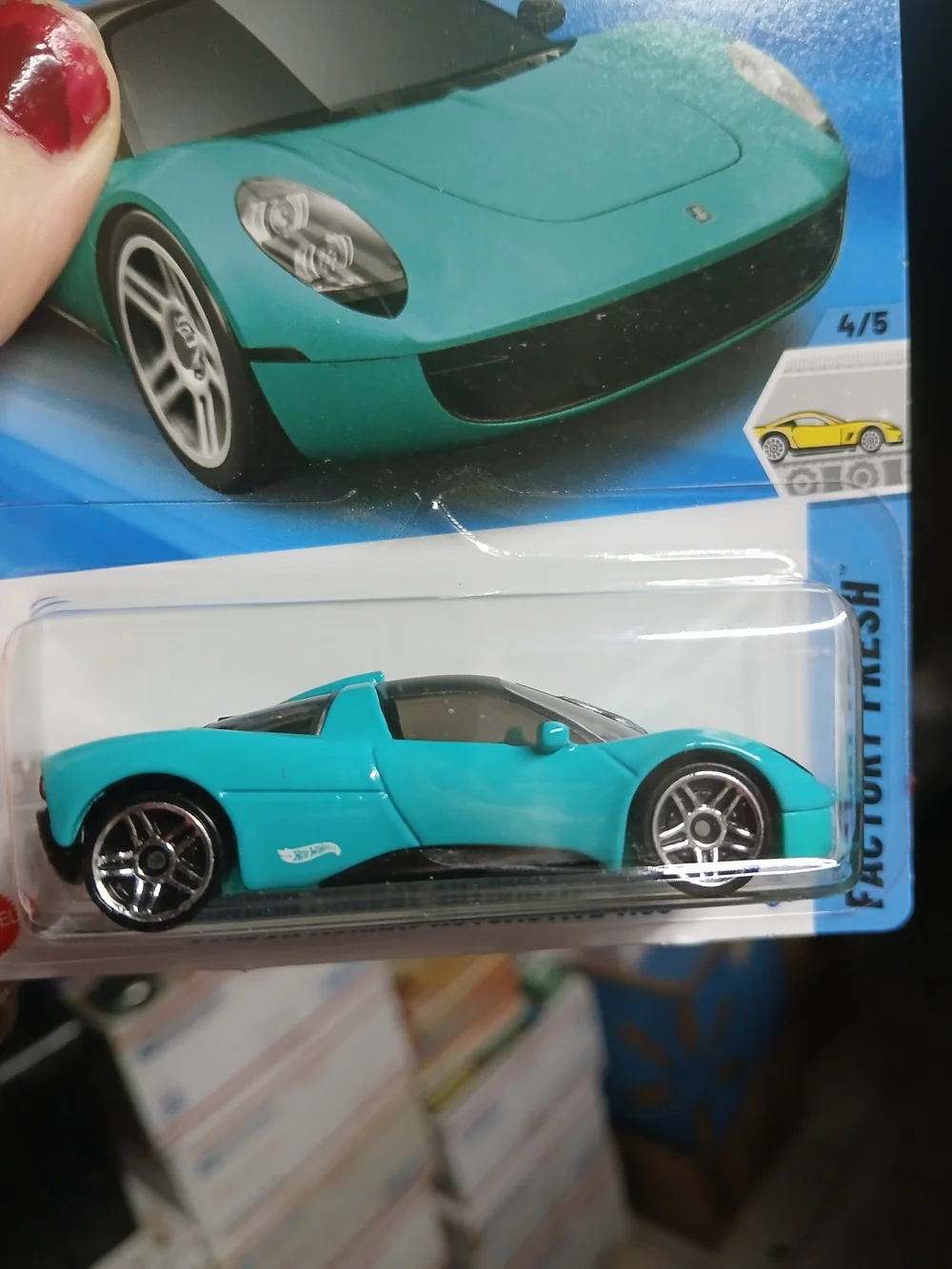 teal Hot Wheels Gordon Murray Automotive T.33 from the 2025 Factory Fresh series